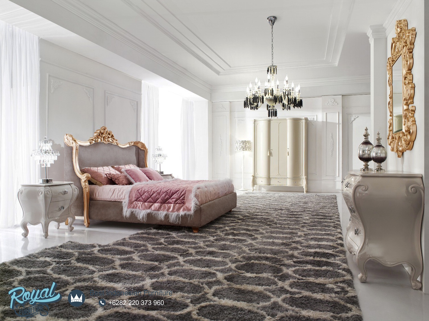 Set Kamar Tidur Mewah Terbaru Geneva Royal Furniture Indonesia