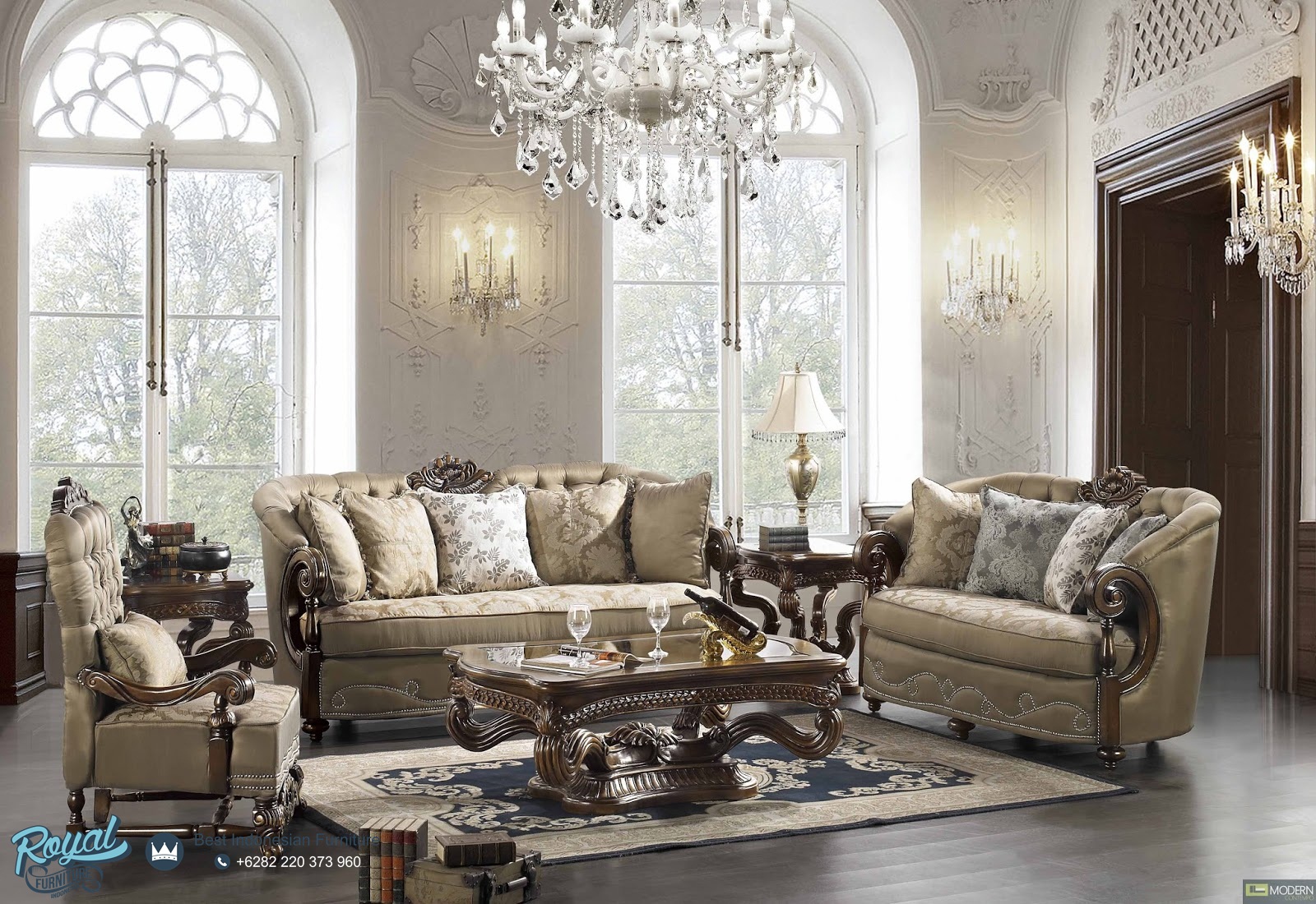 Sofa Ruang Tamu Klasik Mewah Terbaru Exotic Royal Furniture
