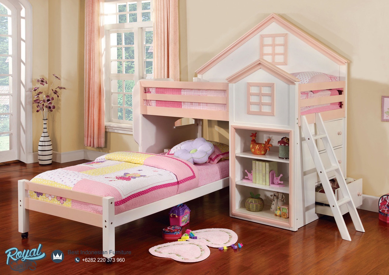 Tempat Tidur Anak Model Rumah Terbaru Dollhouse Royal Furniture