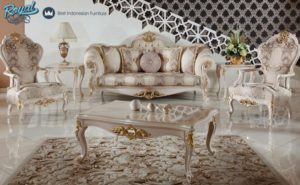 Sofa Tamu Set Jepara Klasik Mewah Terbaru Elif