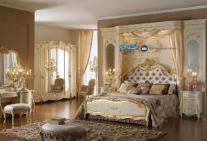 Set Ruang Kamar Tidur Klasik Monalisa Mewah Terbaru Laccato