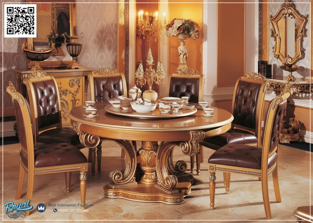 Set Meja Kursi Makan Klasik Mewah Terbaru Rivaround Leather, Desain Meja Makan Mewah, kursi makan mewah, Meja Makan Klasik, meja makan klasik 10 kursi, Meja Makan Klasik 6 Kursi, Meja Makan Klasik 8 Kursi, Meja Makan Klasik Bundar, meja makan klasik eropa, Meja Makan Klasik Jati, Meja Makan Mewah
