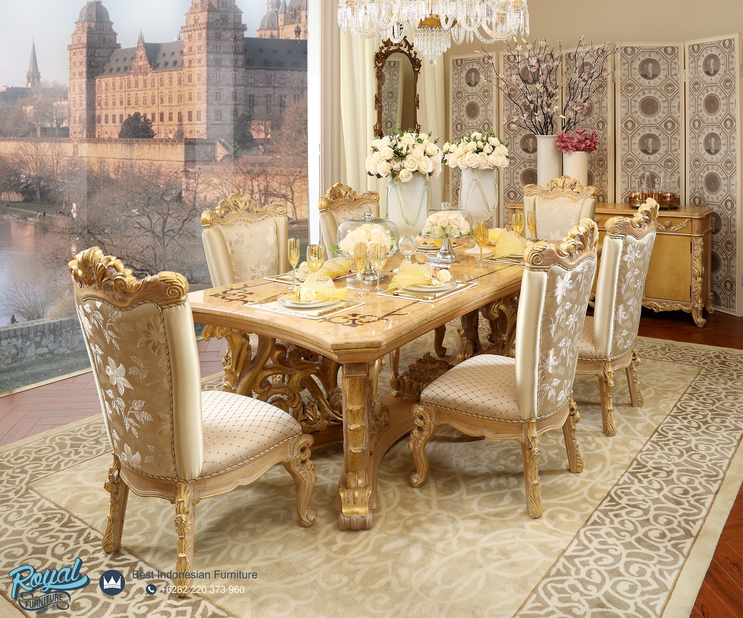Set Meja Makan Jati Ukiran Mewah Terbaru Royal Dining Room, 1 Set Meja Makan, Set Meja Makan Murah, Set Meja Makan Minimalis Modern, Set Meja Makan Mewah, Set Meja Makan Jati, Meja Makan Jati, Meja Kursi Makan Jepara, Meja Kursi Makan Kayu, Harga Set Meja Makan Jepara, Model Meja Kursi Makan Terbaru, Meja Makan Set, Meja Makan Jepara Klasik Murah, Royal Furniture, Mebel Jepara, Furniture Jepara, Meja Makan Mewah, Kursi Makan Mewah, Meja Makan Mewah Ukir, Kursi Makan Mewah Ukir, Meja Makan Mewah, Meja Makan Modern, Kursi Makan Mewah, Kursi Makan Modern, Set Meja Makan Mewah, Set Meja Makan Modern, Set Kursi Makan Modern, Set Kursi Makan Modern