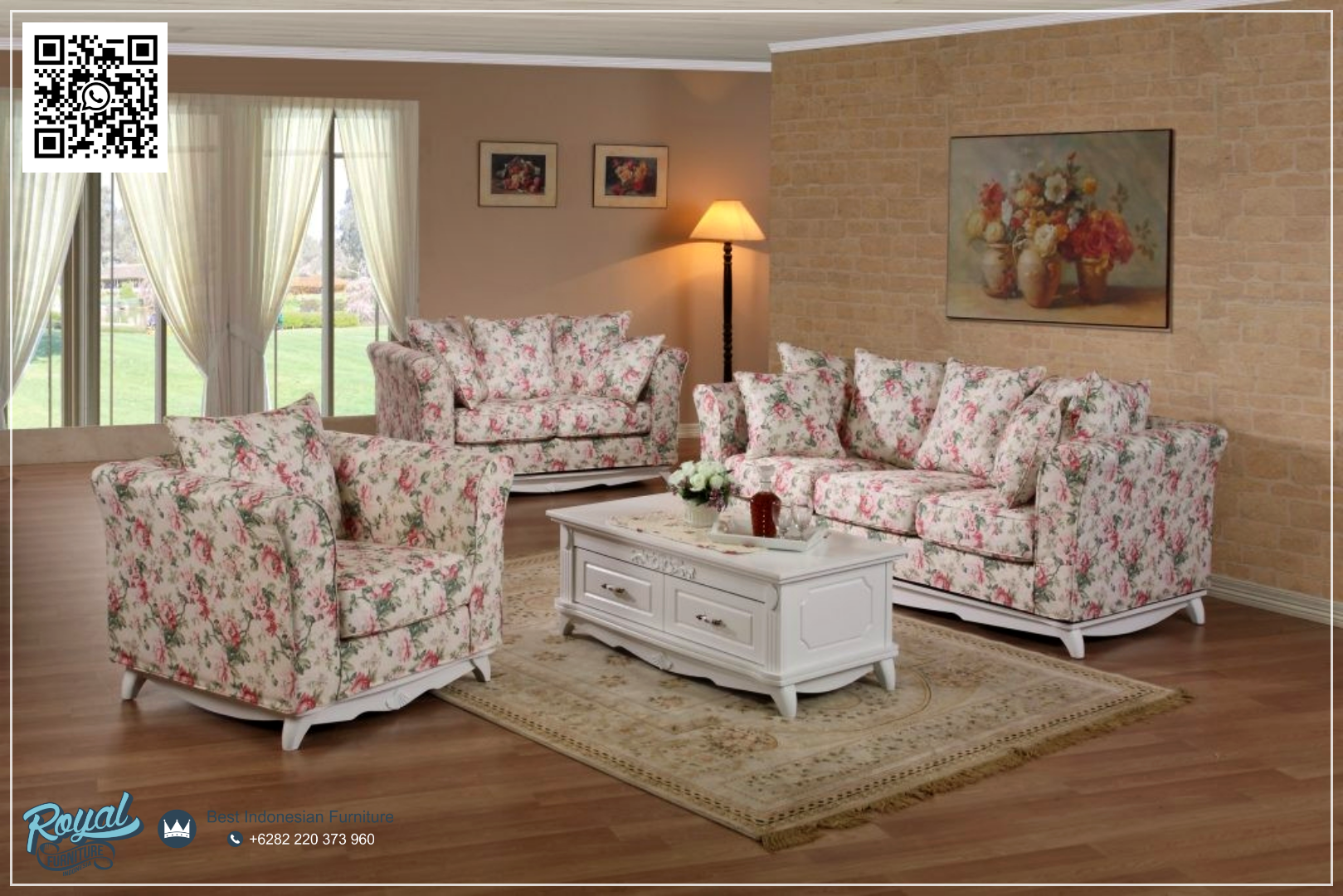 Sofa Tamu Vintage Shabbychic Mewah Terbaru