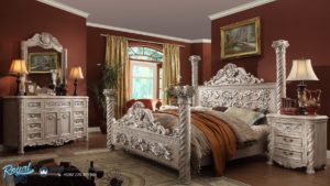 Bedroom Set Kamar Tidur Mewah Ukir Klasik Jepara Antique