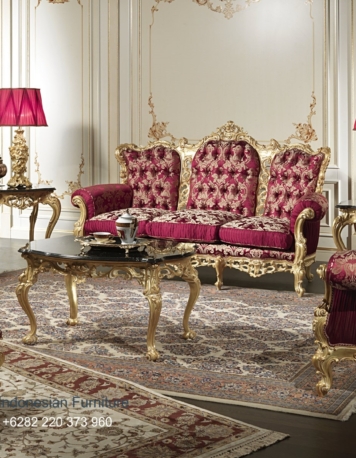 Set Kursi Sofa Tamu Mewah Ukir Jepara Baroque