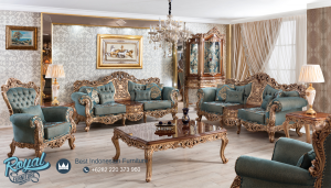 Set Sofa Ruang Tamu Klasik Mewah Ukir Jepara Classiques