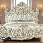 Set Tempat Tidur Mewah Ukiran Victorian Eropa Classic Design Terbaru