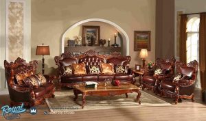 Sofa Tamu Jati Ukir Jepara Mewah Klasik Eropa Antique