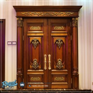 Kusen Pintu Jati Ukir Klasik Solid Wooden