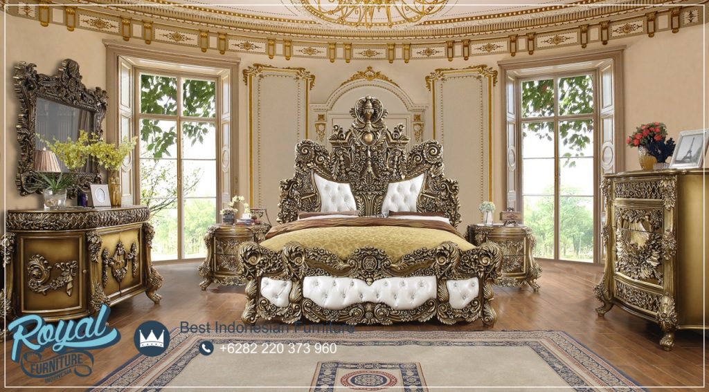 Tempat Tidur Utama Mewah Gold Antiques, set tempat tidur kayu jati, tempat tidur jepara terbaru, tempat tidur mewah, tempat tidur klasik, tempat tidur mewah elegan, harga tempat tidur mewah, tempat tidur mewah modern, tempat tidur utama, tempat tidur mewah kayu jati