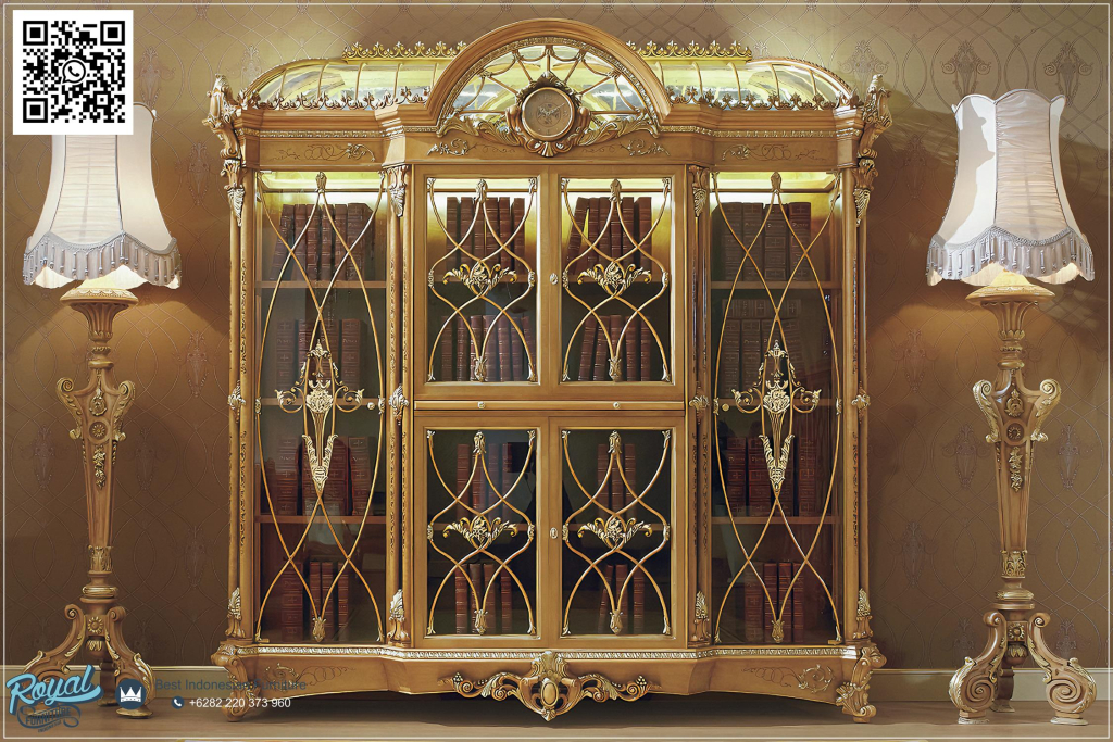 Furniture Kantor Mewah, Meja Direktur Klasik, Meja Kantor, Meja Kantor Mewah, Meja Kerja, Meja Kerja Direktur, Meja Direktur Mewah Klasik, Furniture Kantor Eksekutif, Interior Kantor Direktur, Meja Kerja Klasik Ukiran Jepara, Set Meja Kantor Luxury, Meja Kantor Klasik Jepara, Office Furniture,Lemari Pajangan Ruangan Direktur Mewah Klasik Riva Italian