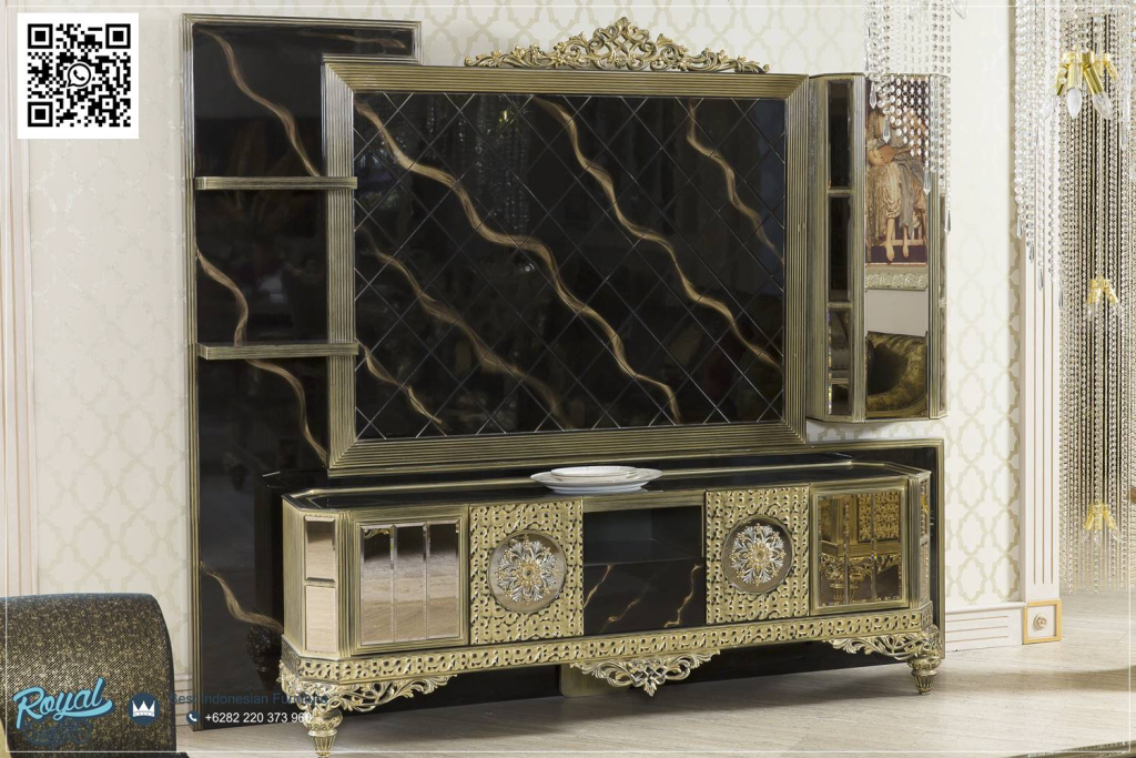 Bufet TV Mewah Gold Royal Elegance