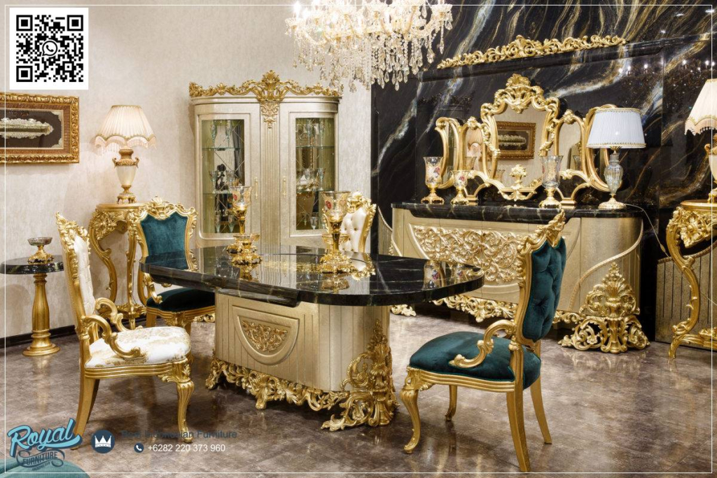 Meja Makan Mewah Furniture Interior Rumah Klasik Modern
