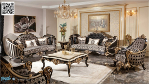 Sofa Tamu Set Ukir Klasik Mewah Terbaru