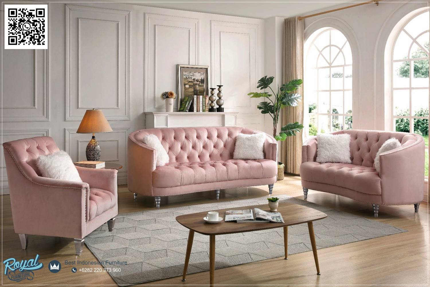 Inspirasi Sofa Chesterfield Ruang Tamu Modern Aesthetic