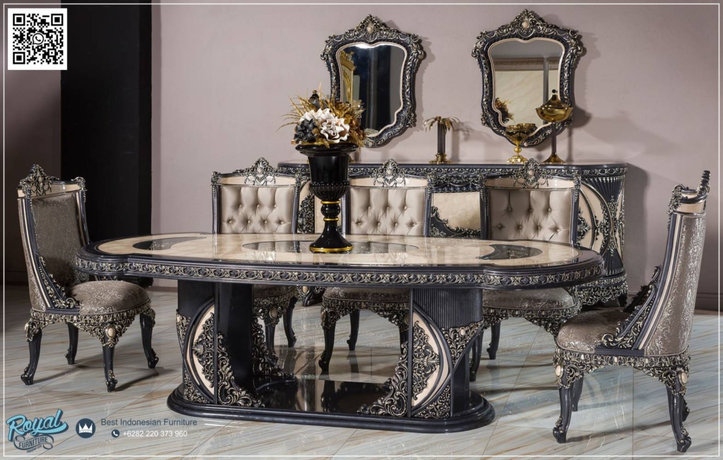 Meja Makan 8 Kursi Mewah,Meja Makan 8 Kursi Minimalis, Harga Meja Makan 8 Kursi, Ukuran Meja Makan 8 kursi,Desain Meja Kursi Makan 8 Set Ukiran Klasik Mewah Terbaru 