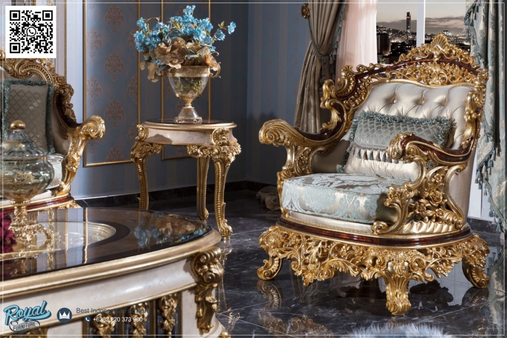 Kursi Sofa Klasik Mewah Ukir Luxury Elizabeth