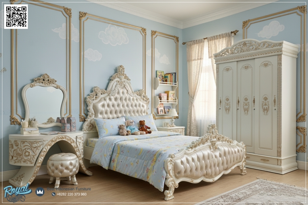 1 Set Kamar Tidur Anak, Desain Kamar Anak, dipan anak, Furniture Kamar Anak Minimalis, Harga Set Kamar Tidur Anak, harga tempat tidur anak, kamar Set Anak, Kamar Tidur Anak, Model Kamar Anak, tempat tidur anak karakter, Set Tempat Tidur Anak Klasik Mewah Terbaru Homey