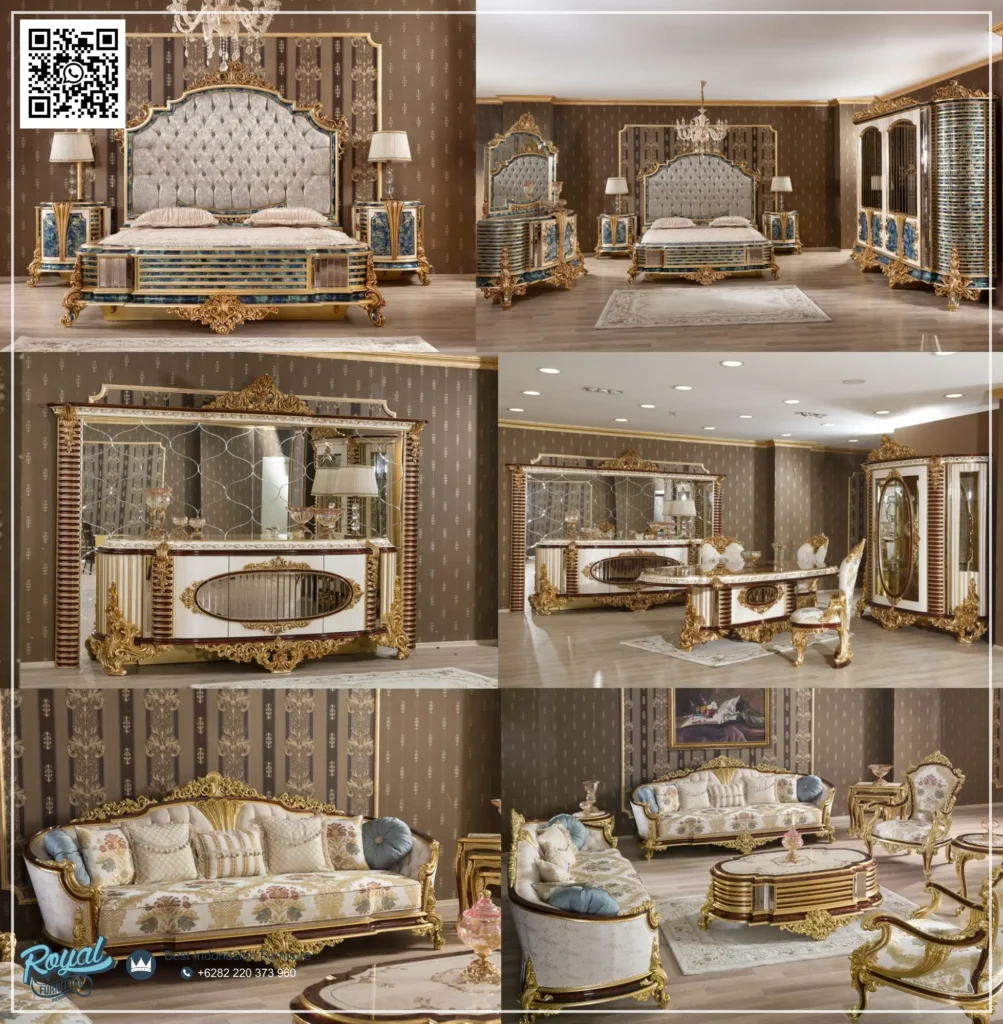 Romance Interior Furniture Mewah 1 Set Ala Timur Tengah, Dekorasi Apartemen Gaya Eropa, Desain Interior Apartemen Klasik, desain rumah mewah, furnitur untuk villa, furniture custom, Furniture custom rumah mewah, Furniture Interior Style, Furniture klasik Jepara, Furniture Rumah Mewah, Great Carving, Interior klasik elegan, Interior rumah mewah klasik, Jasa Interior Apartemen Mewah