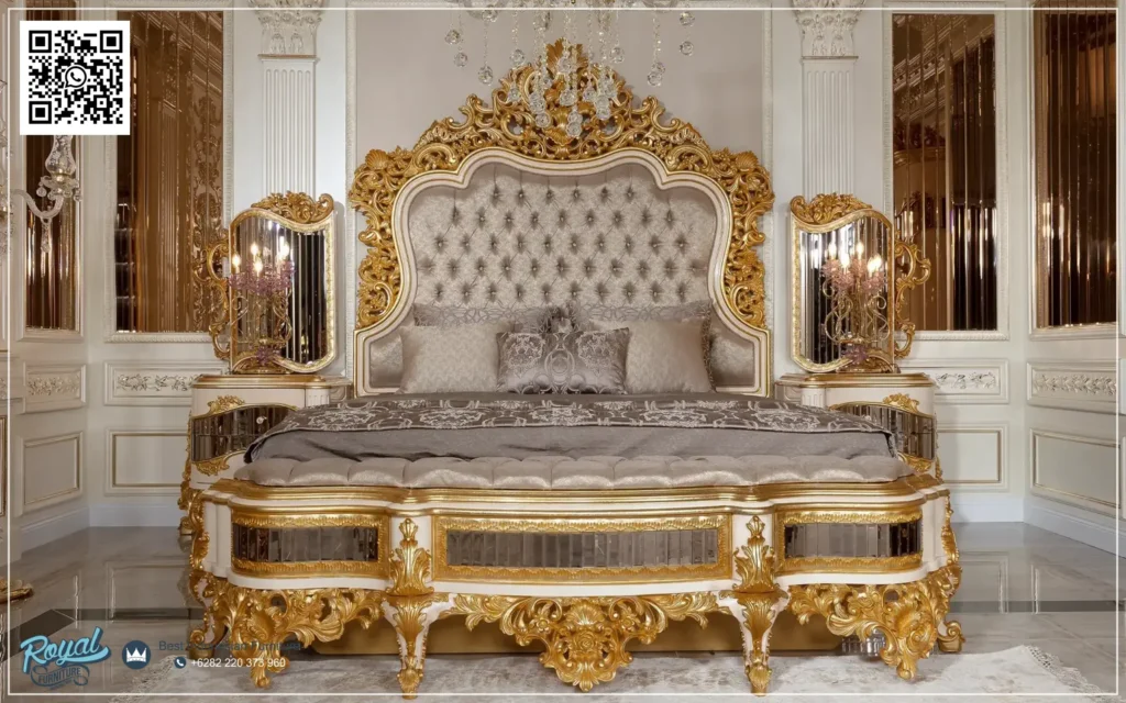 Dipan Kamar Tidur Klasik Mewah Terbaru Girgin High Quality Tempat Tidur Mewah Gold Prada Kamar Mewah Sultan Kamar Mewah Elegan Kamar Mewah Aesthetic