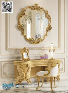 Dressing Mirror Set Kamar Tidur Mewah Terbaru Italian Luxury