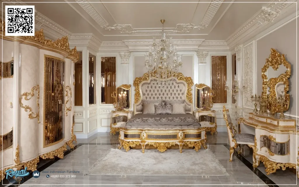Class Bedroom Set Kamar Tidur Klasik Mewah Terbaru Girgin High Quality Tempat Tidur Mewah Gold Prada Kamar Mewah Sultan Kamar Mewah Elegan Kamar Mewah Aesthetic