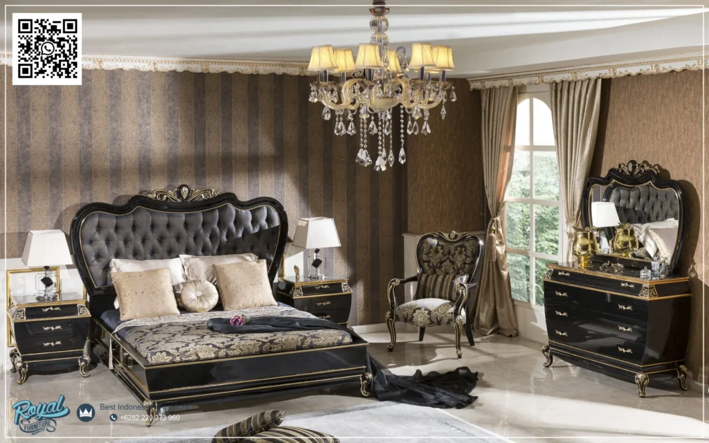 Set Tempat Tidur Hitam Mewah Terbaru Bosna Exclusive