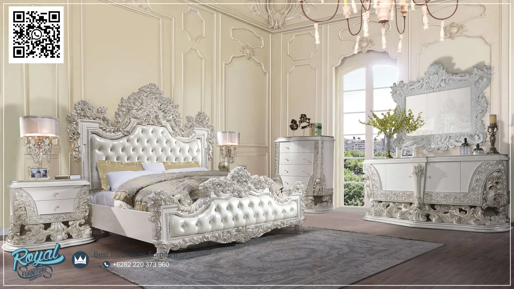Model Kamar Tidur Mewah Premium Royal Homey White Classic, 1 Set Kamar Tidur, Desain Kamar Terbaru, desain tempat tidur ukiran, Dipan Kayu, Dipan Mewah, Dipan Model Terbaru, Furniture Jepara, Gambar Tempat Tidur Modern Bagus, Harga Set Kamar Tidur, Harga Set Tempat Tidur Ukir Mewah Jepara Eropan, Kamar Set Classic, Kamar Set Jepara, Kamar Set Jepara Jati Mewah Terbaru, Kamar Set Klasik Jepara Mewah, kamar set mewah, kamar tidur set, Kamar Tidur Set Jepara Klasik Eropan Royal, Kamar Tidur Set Jepara Mewah Modern Italian Terbaru, Kamar Tidur Set Mewah Ukiran Jepara Eropan, Kamar Tidur Set Modern, Mebel Jepara, ranjang kayu, ranjang tidur, Royal Furniture Model Kamar Tidur Mewah Premium Royal Homey White Classic, 1 Set Kamar Tidur, Desain Kamar Terbaru, desain tempat tidur ukiran, Dipan Kayu, Dipan Mewah, Dipan Model Terbaru, Furniture Jepara, Gambar Tempat Tidur Modern Bagus, Harga Set Kamar Tidur, Harga Set Tempat Tidur Ukir Mewah Jepara Eropan, Kamar Set Classic, Kamar Set Jepara, Kamar Set Jepara Jati Mewah Terbaru, Kamar Set Klasik Jepara Mewah, kamar set mewah, kamar tidur set, Kamar Tidur Set Jepara Klasik Eropan Royal, Kamar Tidur Set Jepara Mewah Modern Italian Terbaru, Kamar Tidur Set Mewah Ukiran Jepara Eropan, Kamar Tidur Set Modern, Mebel Jepara, ranjang kayu, ranjang tidur, Royal Furniture