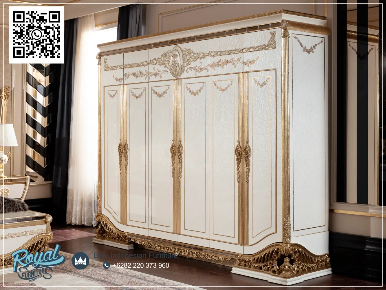 Wardrobe Lemari Tempat Tidur Mewah Terbaru Ukir Klasik Elegant Wardrobe Lemari Tempat Tidur Mewah Terbaru Ukir Klasik Elegant