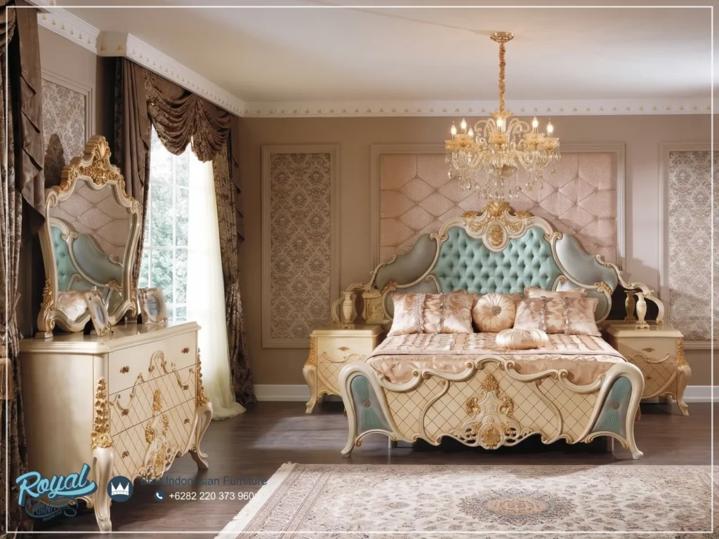 1 Bedroom Set Kamar Tidur Mewah Turky Mirayatak Ukir Klasik Jepara
