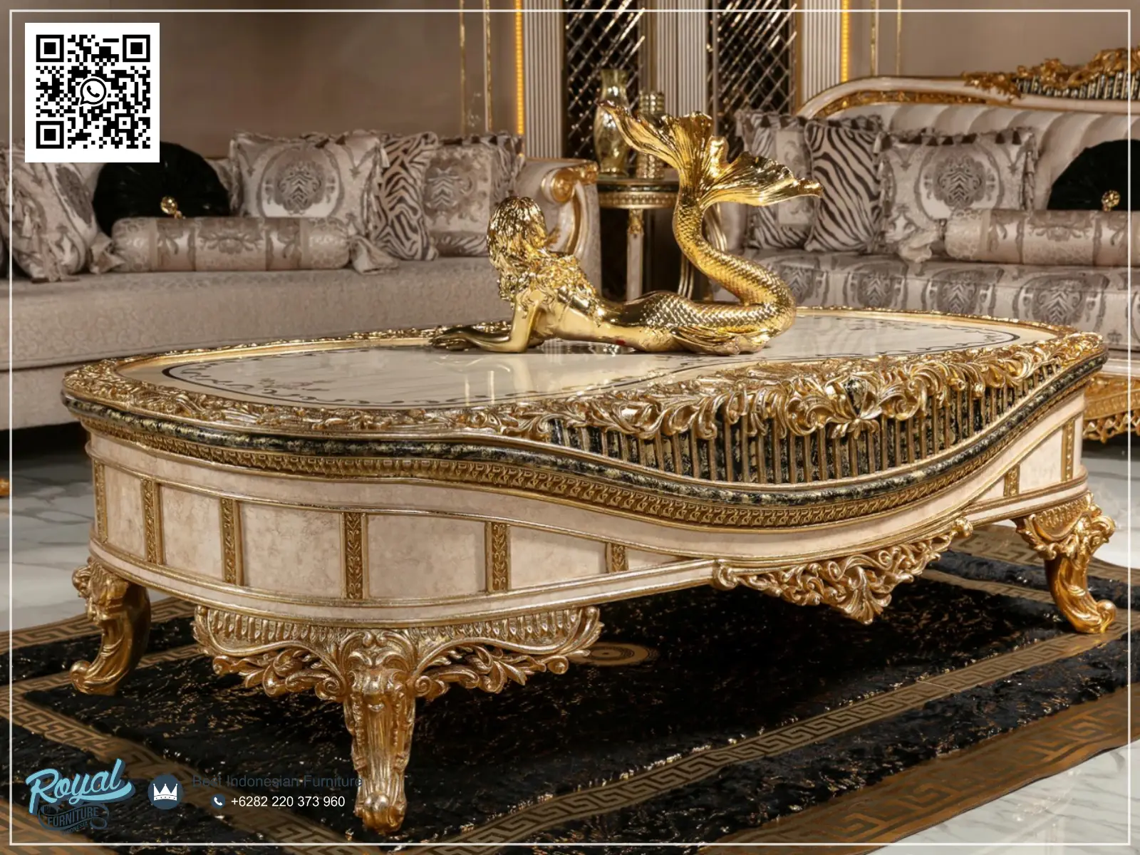My Luxury Royal Coffe Table Sofa Ruang Tamu Mewah Terbaru
