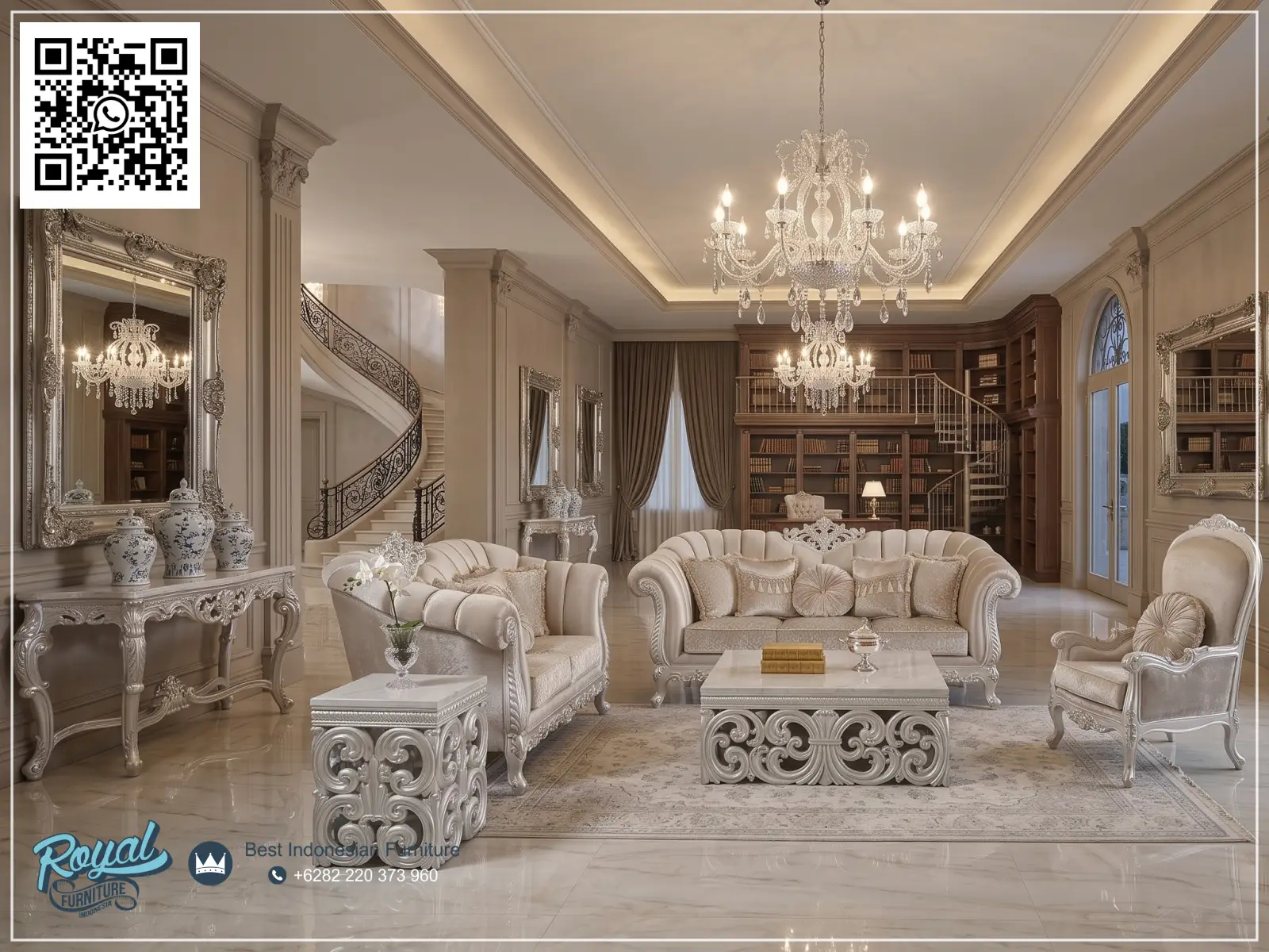 Kursi Sofa Tamu Ukiran Mebel Jepara Jati Mewah Terbaru Luxury