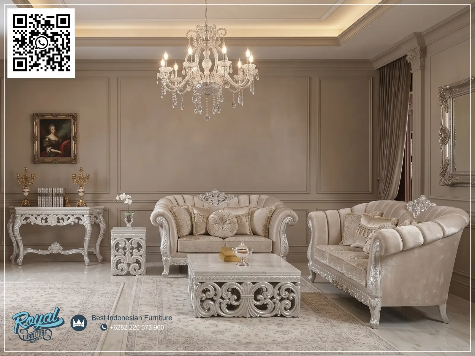 Kursi Tamu Ukiran Mebel Jepara Jati Mewah Terbaru Luxury