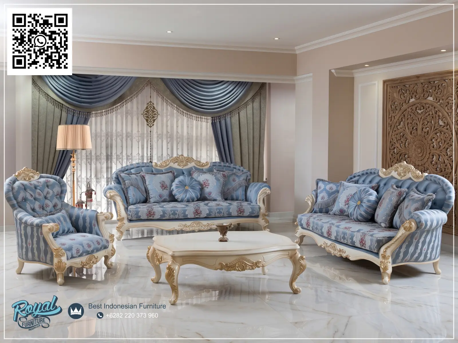 Model Kursi Sofa Tamu Ukiran Klasik Mewah Terbaru Hendese