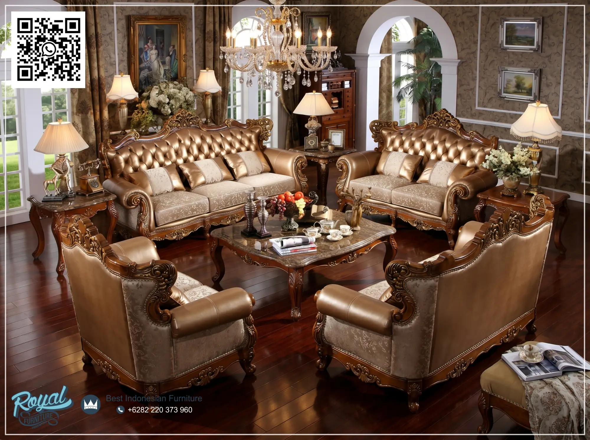 Sale Kursi Sofa Tamu Model Eropa Mewah Terbaru
