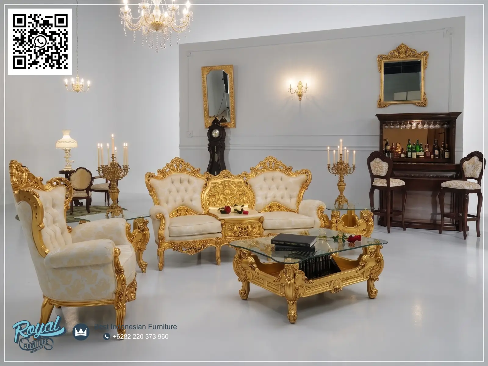 Classic Set Sofa Ruang Tamu Ukir Mewah Terbaru Victorian