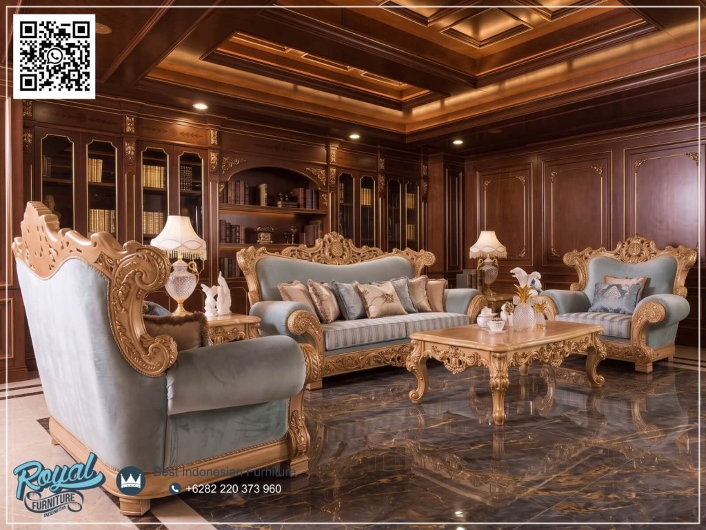Harga Sofa Klasik Super Mewah Ukir Gold Jumbo Kualitas Ekspor