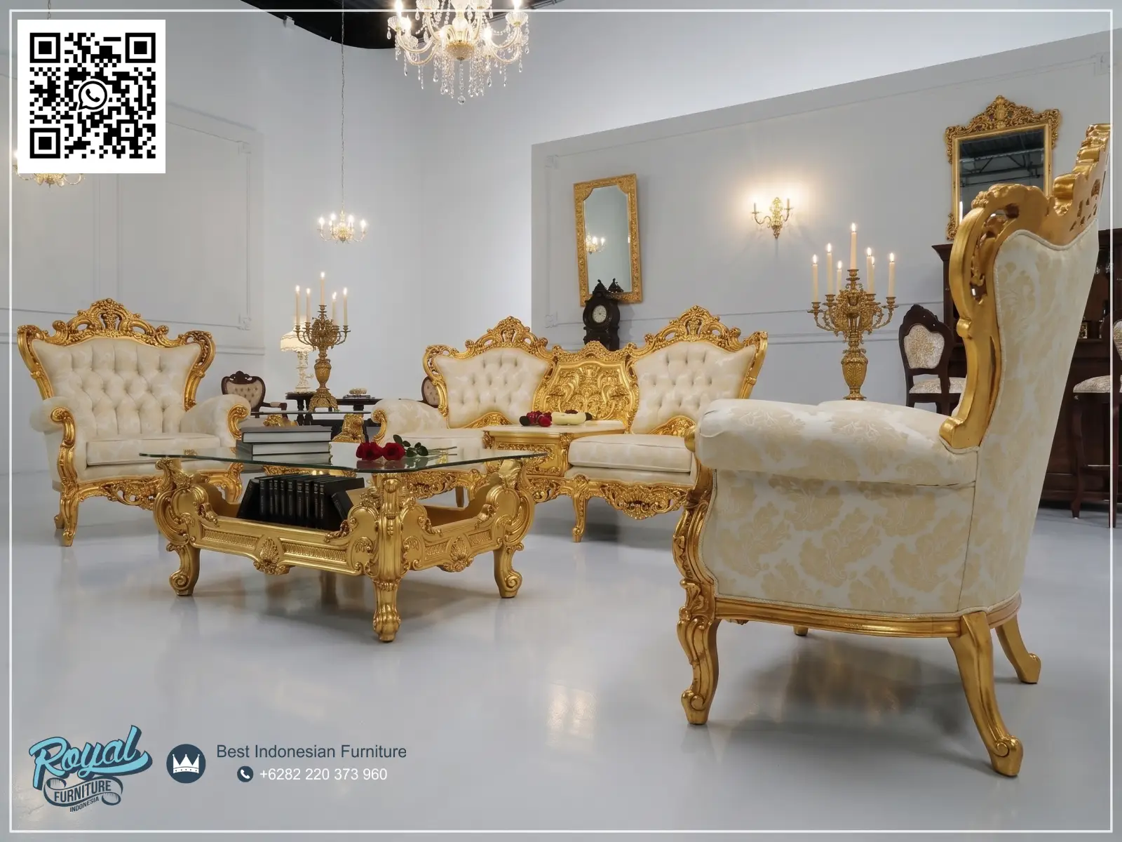 Kursi Tamu Set Sofa Ruang Tamu Ukir Mewah Terbaru Victorian