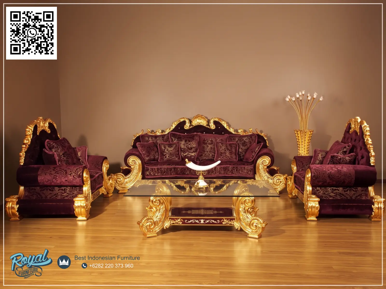 Luxury Set Sofa Tamu Royal Ukiran Jepara Terbaru