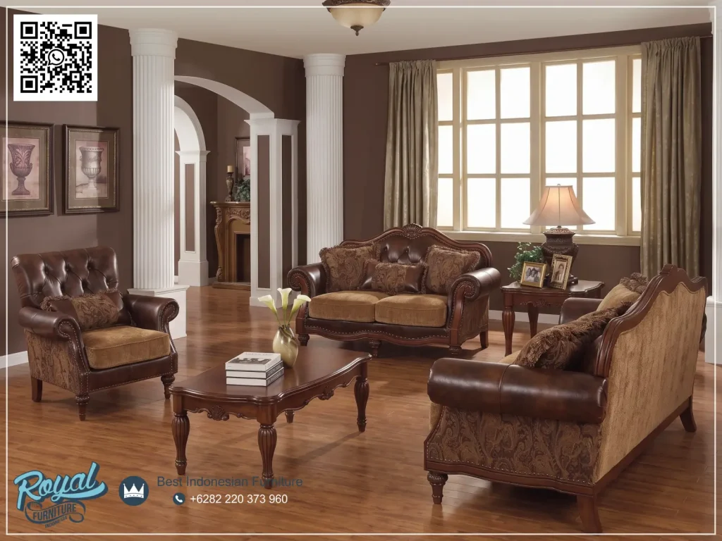 Sofa Tamu Klasik Mewah Terbaru Acme Bergaya Eropa