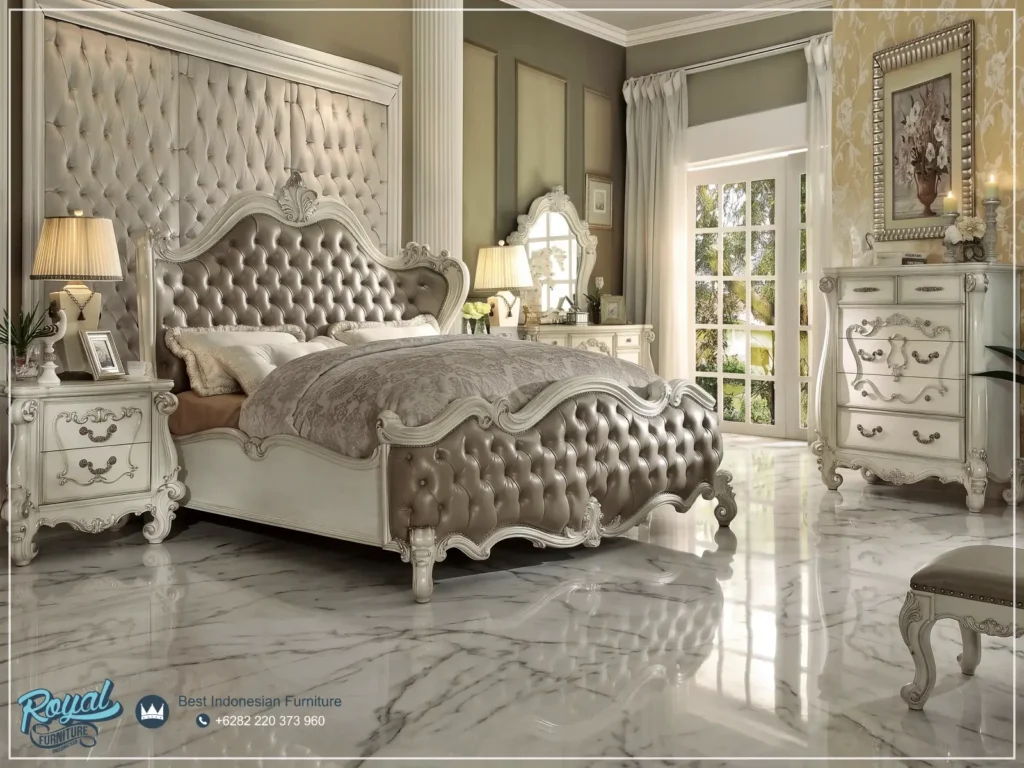 1 Set Tempat Tidur Modern Terbaru Putih Duco Krovat