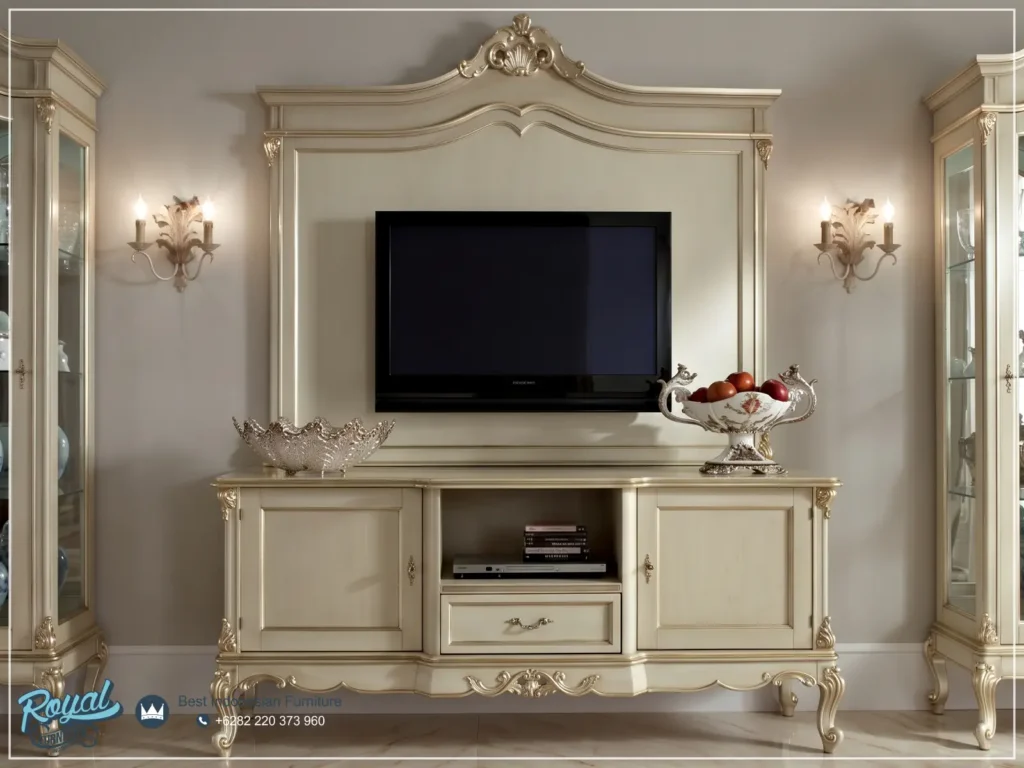 Bufet TV Set Cabinet Mewah Terbaru
