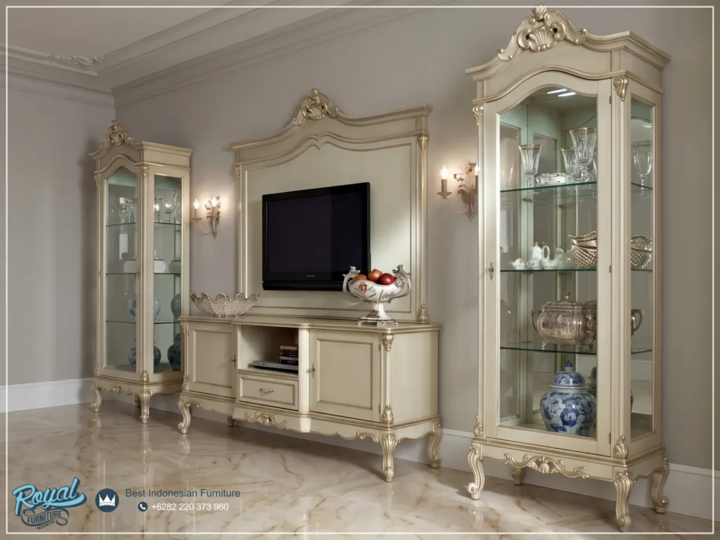 Jual Lemari Hias Set Bufet TV Mewah Terbaru