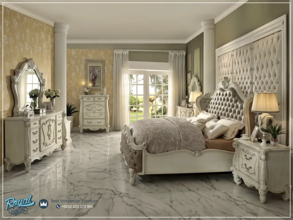 Kamar Set Tempat Tidur Modern Terbaru Putih Duco Krovat