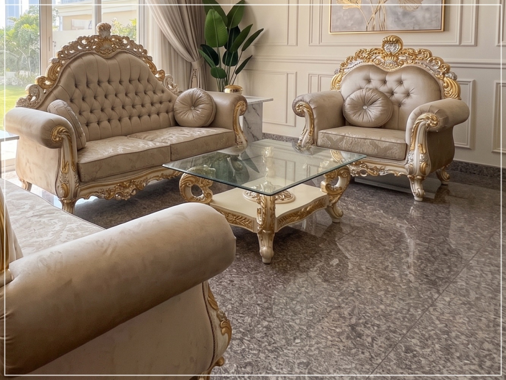 Sofa Tamu Mewah Klasik Royal Baroque Style