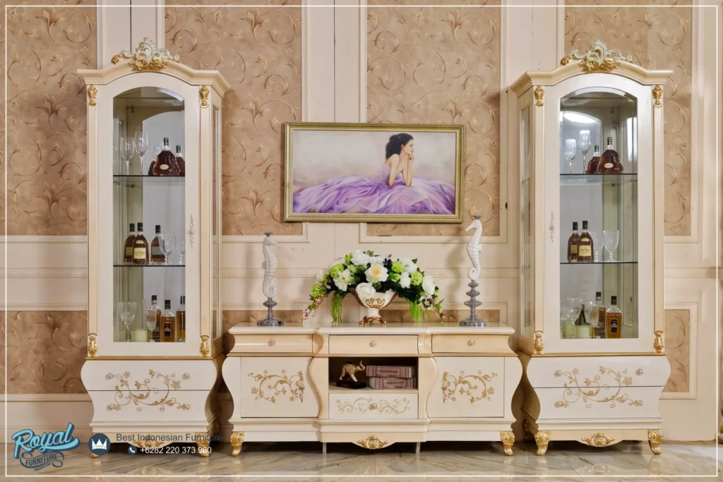 Lemari Bufet TV Set Modern Mewah Terbaru Teodora