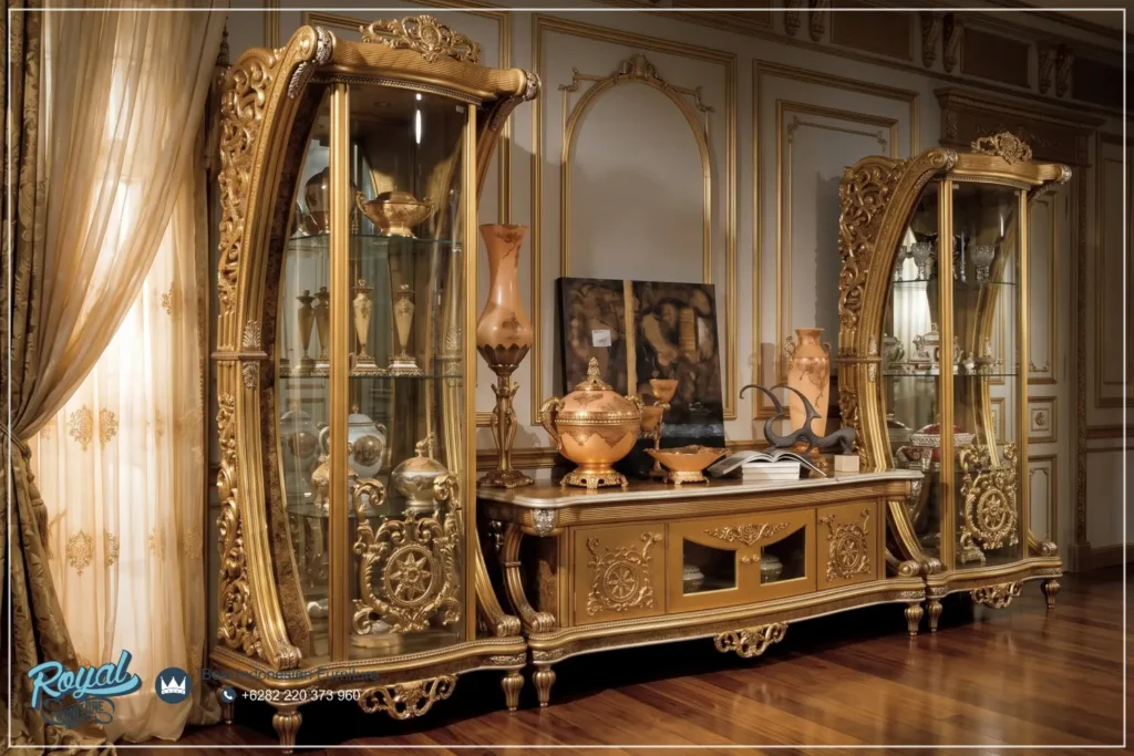 Luxury Set Bufet TV Rafles Mewah Klasik Terbaru