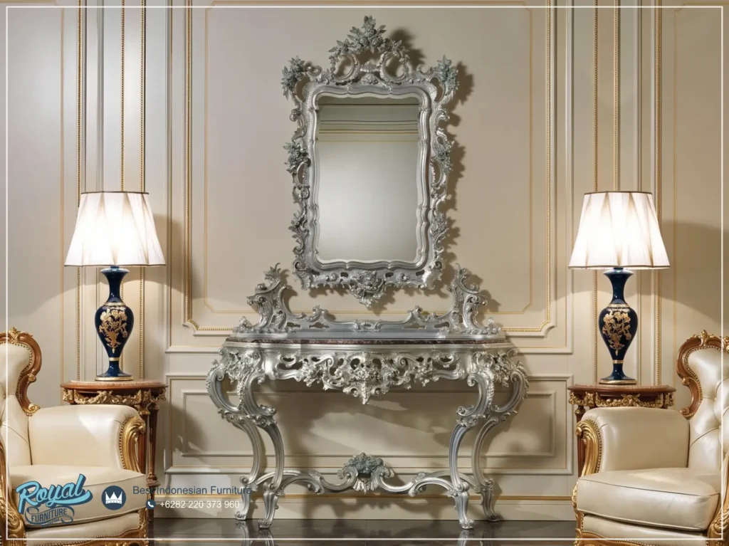 Meja Console Set Classic Casanova Mewah Jepara
